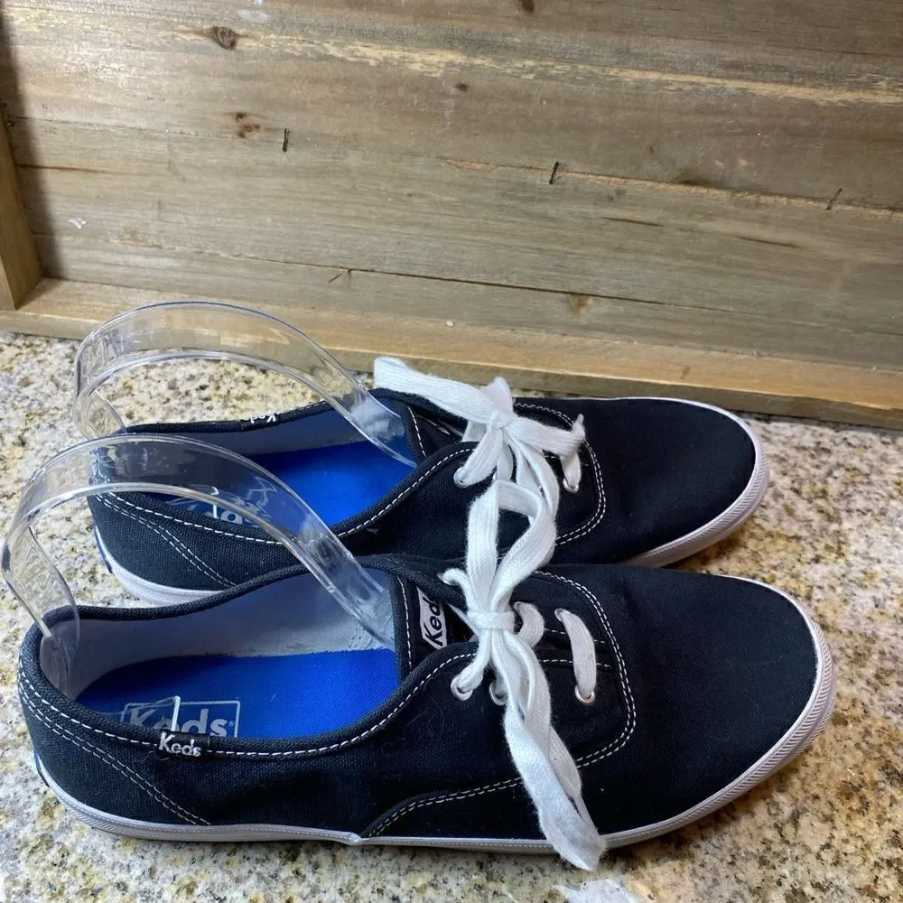 ✅Keds classic black lace up sneakers